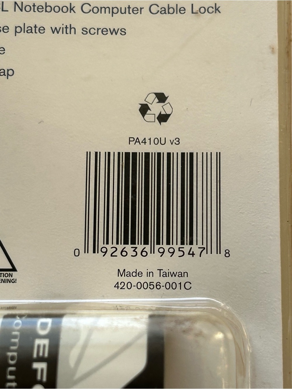 New Targus Defcon CL Laptop Computer Cable Lock PA410U - Picture 3 of 8